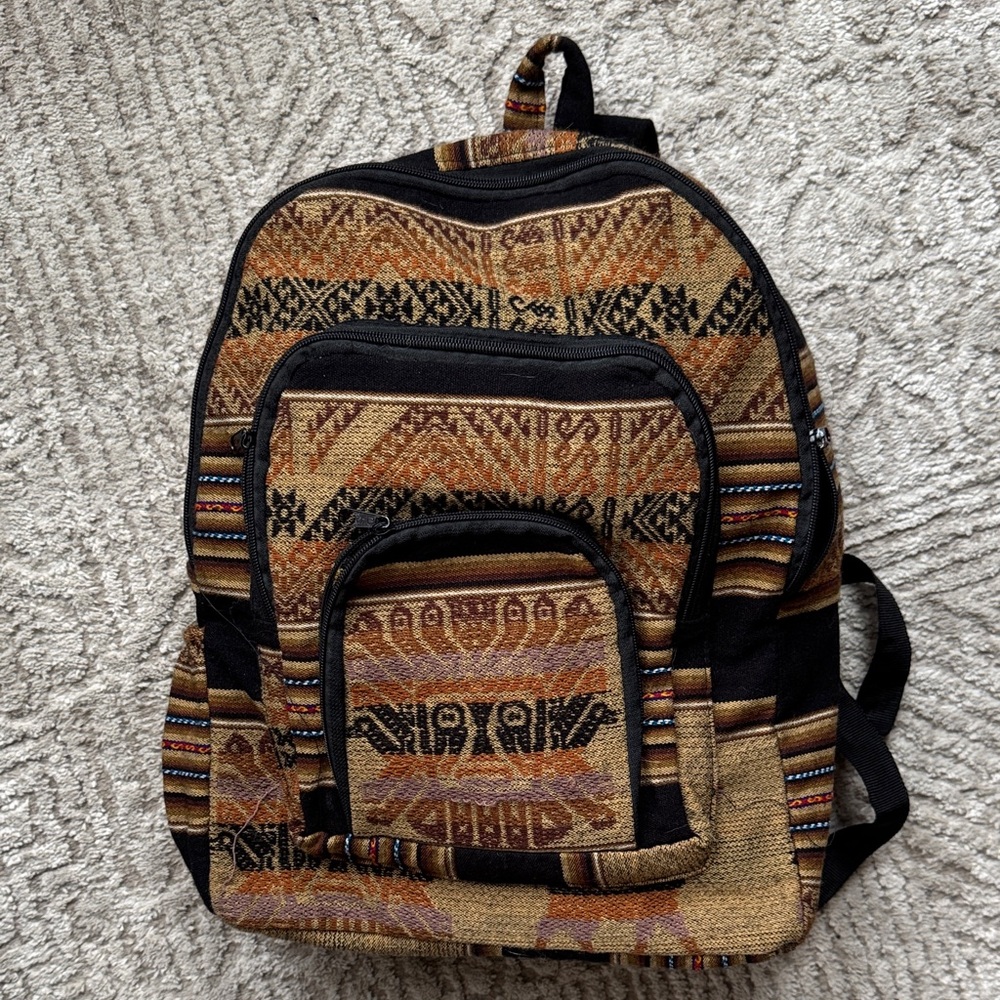 Brown Backpack from Peru!